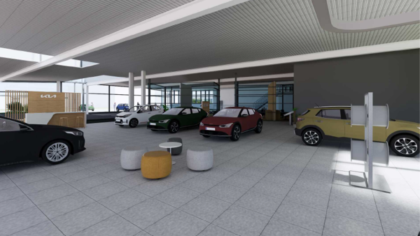 Kia Showroom Innenansicht